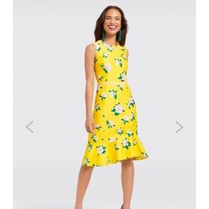 Draper James Magnolia Print Tulip Hem Dress